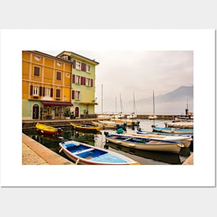 Castelletto Waterfront on Lake Garda in Italy Posters and Art